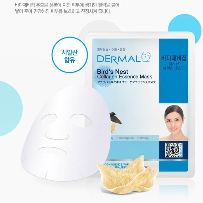 Тканевая маска Dermal Bird's Nest Collagen Essence Mask