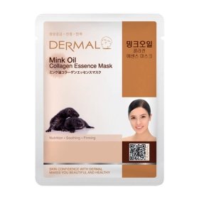 Тканевая маска Dermal Mink Oil Collagen Essence Mask