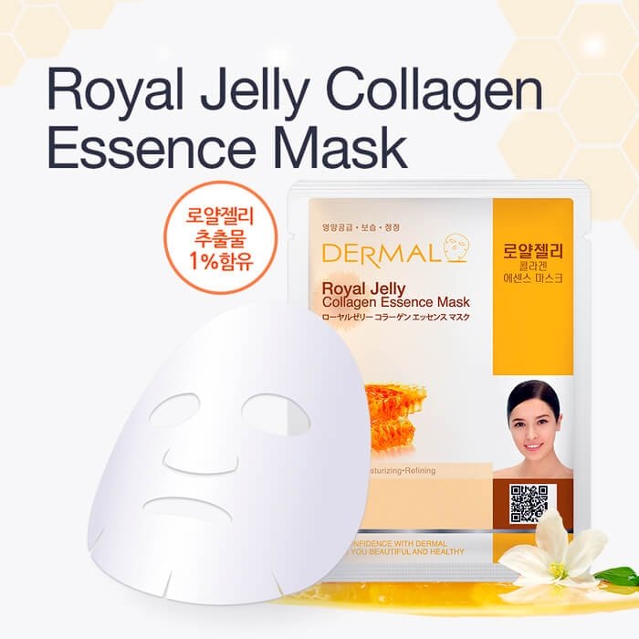Тканевая маска Dermal Royal Jelly Collagen Essence Mask