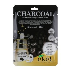 Тканевая маска Ekel Charcoal Ultra Hydrating Essence Mask