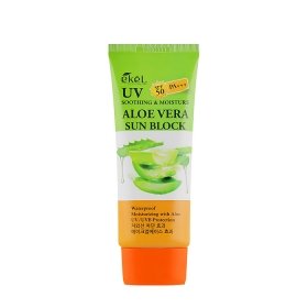 Солнцезащитный крем для лица Ekel UV Soothing & Moisture Aloe Vera Sun Block