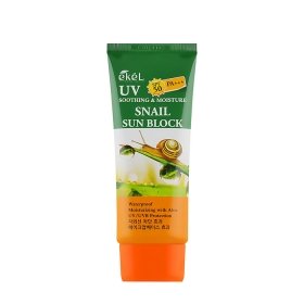 Солнцезащитный крем для лица Ekel UV Soothing & Moisture Snail Sun Block