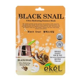 Тканевая маска Ekel Black Snail Ultra Hydrating Essence Mask