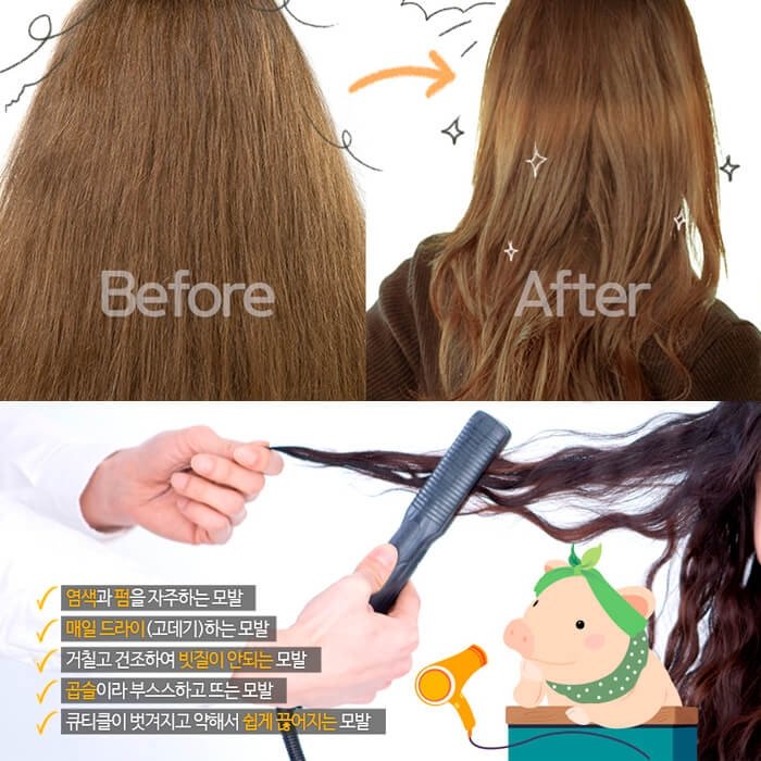 Эссенция для волос Elizavecca Collagen Coating Protein Ion Injection Hair Essence