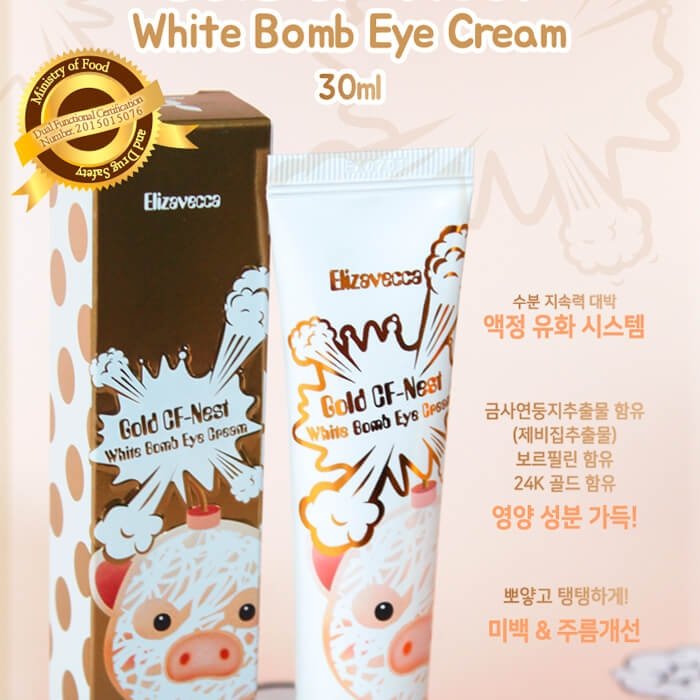 Крем для век Elizavecca Gold CF-Nest White Bomb Eye Cream