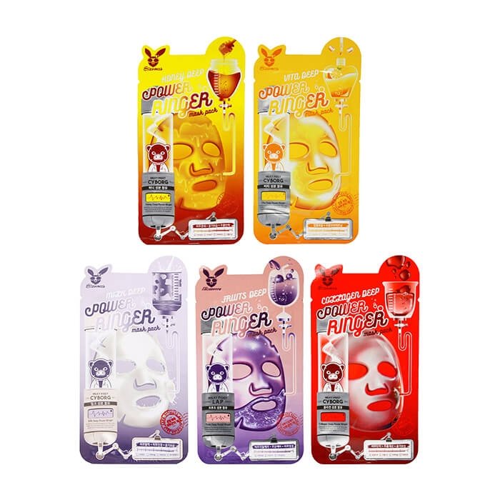 Набор тканевых масок Elizavecca Deep Power Mask Pack #2 (5 шт.)