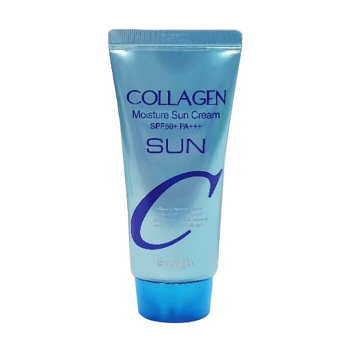 Коллаген sun. Enough Collagen Moisture Sun Cream spf50. Enough крем солнцезащитный Collagen Sun Cream 50мл. Солнцезащитный крем с коллагеном Collagen Moisture Sun Cream SPF 50. Солнцезащитный крем с коллагеном enough Collagen Moisture Sun Cream SPF 50+ pa+++.