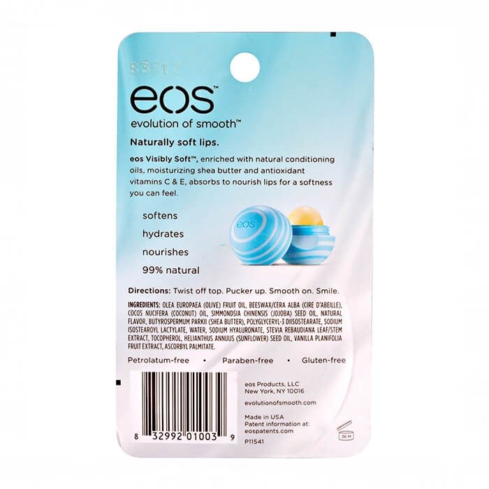Бальзам для губ EOS Visibly Soft Lip Balm - Vanilla Mint