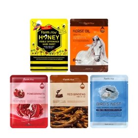 Набор тканевых масок FarmStay Visible Difference Mask Set #2 (5 шт.)