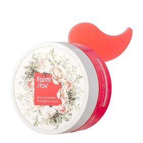 Патчи для век FarmStay Rose & Ceramide Hydrogel Eye Patch