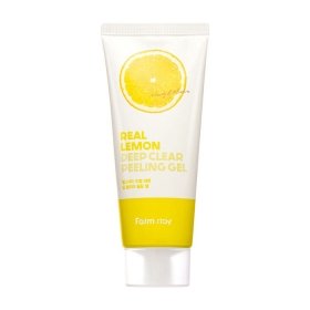 Пилинг-скатка для лица FarmStay Real Lemon Deep Clear Peeling Gel