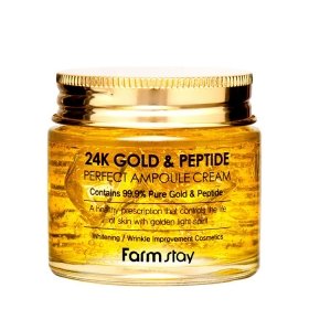 Крем для лица FarmStay 24K Gold & Peptide Perfect Ampoule Cream