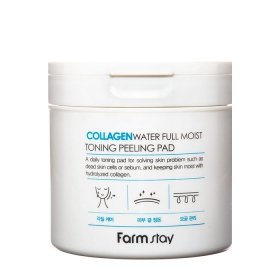 Очищающие диски для лица FarmStay Collagen Water Full Moist Toning Peeling Pad