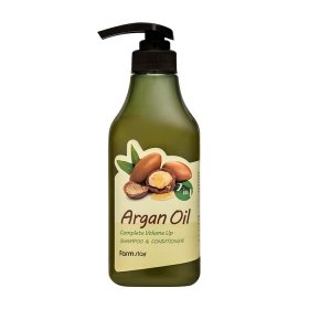Шампунь-кондиционер для волос FarmStay Argan Oil Complete Volume Up Shampoo & Conditioner