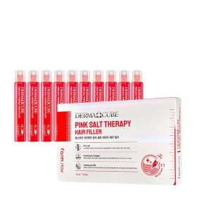 Филлер для волос FarmStay Derma Cube Pink Salt Therapy Hair Filler (10 шт.)