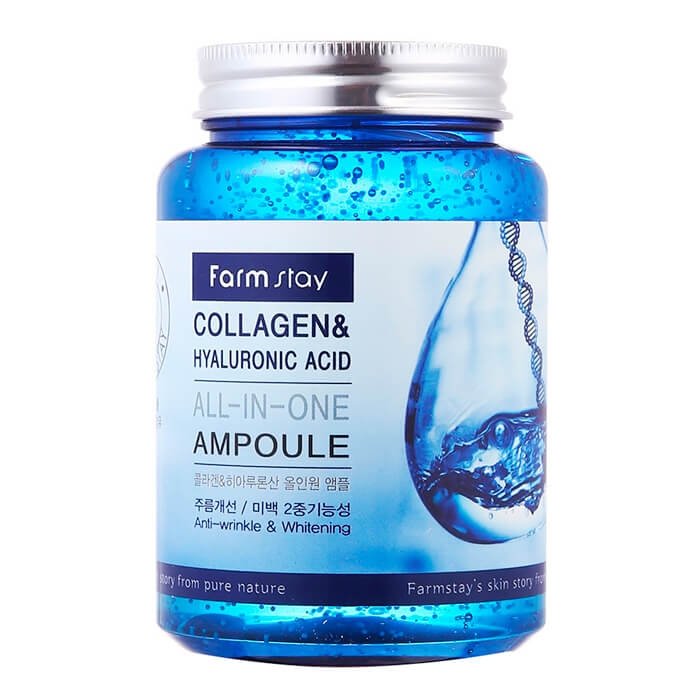 Сыворотка для лица FarmStay Collagen & Hyaluronic Acid All-in-One Ampoule