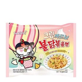Лапша быстрого приготовления Samyang Hot Chicken Flavor Ramen Cream Carbonara (140 г)