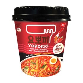 Рисовые клёцки с лапшой рапокки Yopokki Hot & Spicy Rapokki