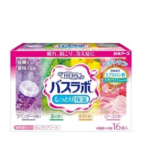 Набор солей для ванны Hakugen Earth HERS Bath Labo (с ароматами лаванды, леса, юдзу, розы)