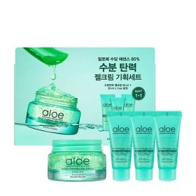 Гель-крем для лица Holika Holika Aloe Soothing Essence 80% Moist Firming Gel Cream Set (60 мл + 3 миниатюры)