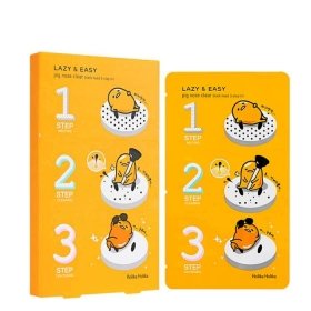 Набор для очистки пор Holika Holika Gudetama Lazy & Easy Pig-nose Clear Black Head 3-step Kit