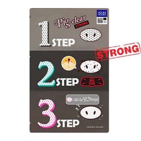 Набор от чёрных точек Holika Holika Pig-Clear Black Head 3-step Kit - Strong