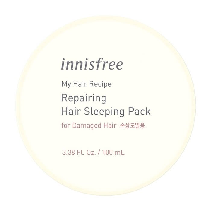 Ночная маска для волос Innisfree My Hair Recipe Repairing Hair Sleeping Pack For Damaged Hair