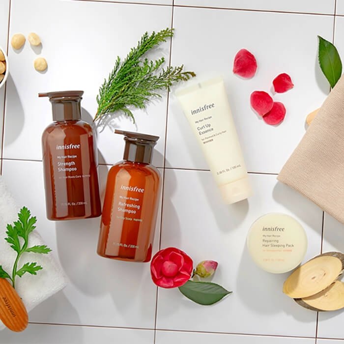 Ночная маска для волос Innisfree My Hair Recipe Repairing Hair Sleeping Pack For Damaged Hair
