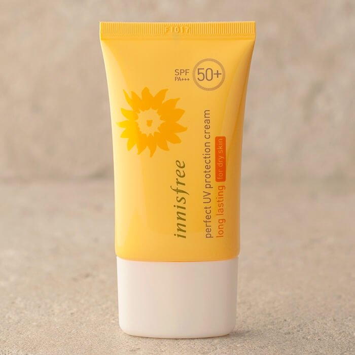 Солнцезащитный крем для лица Innisfree Perfect UV Protection Cream Long Lasting For Dry Skin