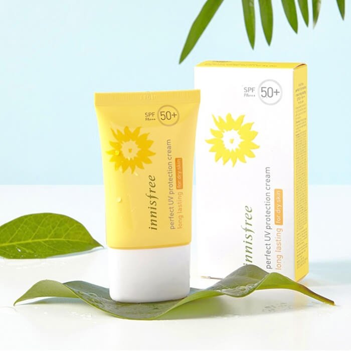 Солнцезащитный крем для лица Innisfree Perfect UV Protection Cream Long Lasting For Dry Skin
