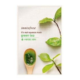 Тканевая маска Innisfree It's Real Squeeze Mask - Green Tea