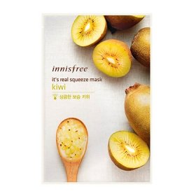 Тканевая маска Innisfree It's Real Squeeze Mask - Kiwi