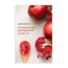 Тканевая маска Innisfree It's Real Squeeze Mask - Pomegranate