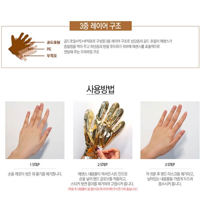 Маска для рук It's Skin Prestige Gold Foil Hand Masque D'escargot