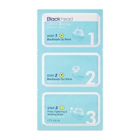 Набор от чёрных точек It's Skin Blackhead Clear 3-Step Solution Sheet