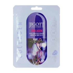 Тканевая маска Jigott Real Ampoule Mask Collagen
