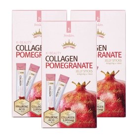 Коллагеновое желе в стиках Jinskin K-Beauty Collagen Pomegranate Jelly Sticks (30 шт.)