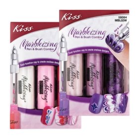 Набор для дизайна ногтей Kiss Marbleizing Pen & Brush Combo