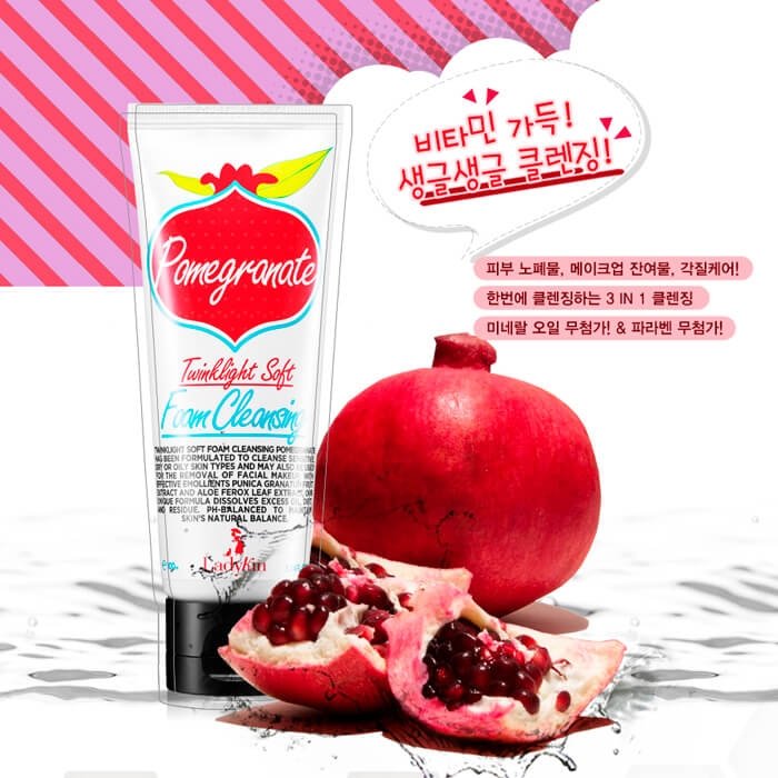 Очищающая пенка Ladykin Twinklight Soft Foam Cleansing - Pomegranate