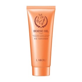Пенка для умывания Laikou Horse Oil Deep Repairing Skin Cleansing Foam