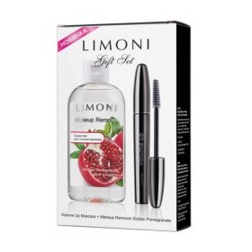 Набор Limoni Gift Set (Тушь Volume up 01 и Средство для снятия макияжа)