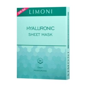 Набор масок для лица Limoni Sheet Mask With Hyaluronic Acid
