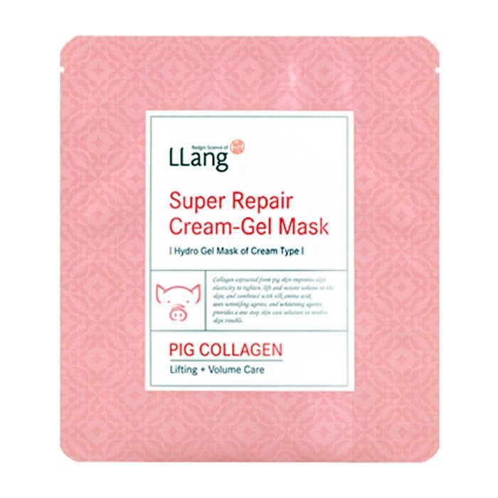 Гидрогелевая маска Llang Super Repair Cream-Gel Mask - Pig Collagen