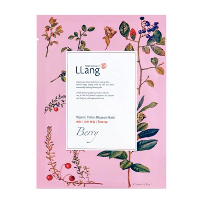 Тканевая маска Llang Organic Cotton Blossom Mask - Berry