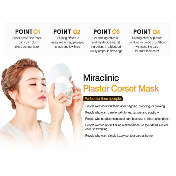 Набор гипсовых масок Maxclinic Miraclinic Ampoule Gypsum Mask x4