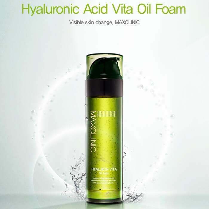 Очищающая пенка Maxclinic Hyaluronic Acid Vita Oil Foam