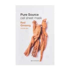 Тканевая маска Missha Pure Source Cell Sheet Mask - Red Ginseng