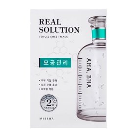 Тканевая маска Missha Real Solution Tencel Essential Sheet Mask - AHA & BHA