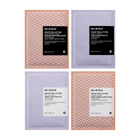 Набор тканевых масок Mizon Enjoy Vital-Up Time Mask Set #1 (4 шт.)