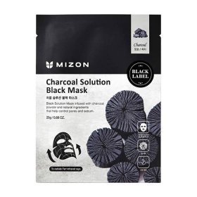 Тканевая маска Mizon Charcoal Solution Black Mask